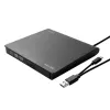 SAVIO AK-59 externá štíhla CD/DVD vypaľovačka R/RW - USB-C/USB-A, čierna