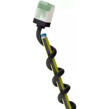 Goobay ultra flexibilný CAT 8.1 patch kábel tenký U/FTP čierna - extra krátky konektor 99,9% (74351)