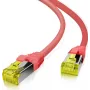 Patch kábel helos Ultra Flex S/FTP Cat6a TPE, červený, 5,0 m