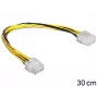 DeLOCK - predlžovací napájací kábel - interné napájanie, 8-pin (M) - interné napájanie, 8-pin (F) - 30 cm (83342)