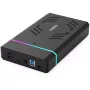 Inateck FE3003 RGB 3.5 USB 3.0 puzdro na pevný disk pre 2.5/3.5 SATA HDD/SSD, čierne
