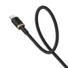 Baseus Dura USB Type A na typ C 60 W rýchlonabíjací kábel 2 m čierna, zlatá