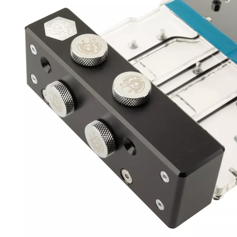 Backplate BitsPower X-TEND active pre RTX 4090 FE — akrylový povrch (BP-VG4090FE-BKP)