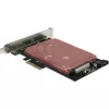 AC adaptér INTER-TECH KT048 PCIe na SFF-8639 (U.2) – model 88885561