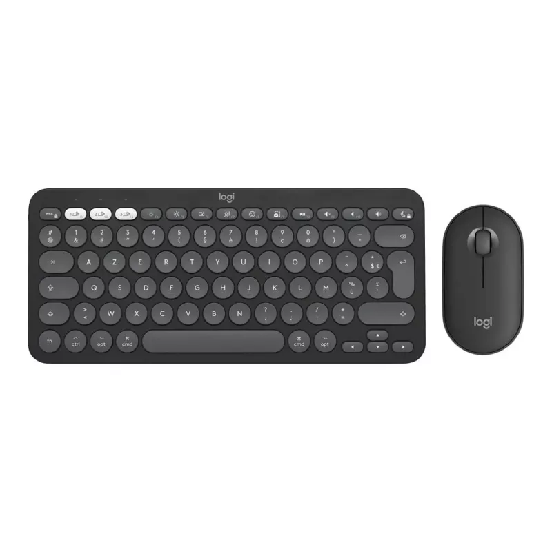 Logitech Pebble 2 Combo for Mac bezdrôtová klávesnica a myš QWERTZ nemecká grafitová