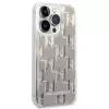 Karl Lagerfeld KLHCP14XLMNMS iPhone 14 Pro Max 6.7 hardcase strieborná / strieborná Liquid Glitter Monogram