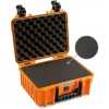 Kufrík na náradie B&W Cases 3000/O/SI oranžový polypropylén prachuvzdorný a vodotesný