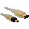 FireWire A/A kábel DeLOCK 2,0 m sivý