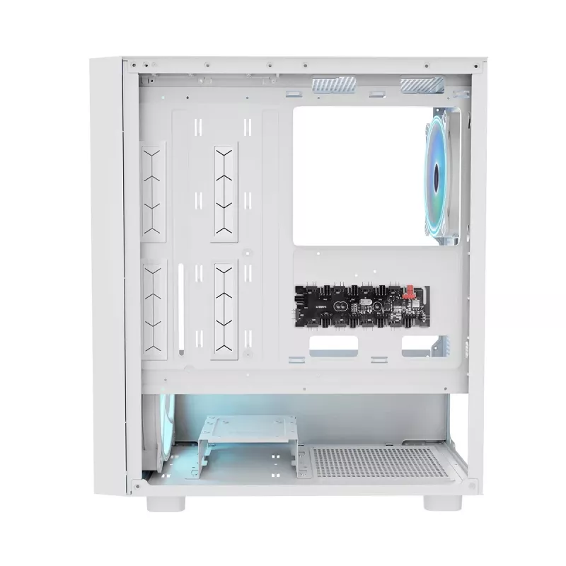 MODECOM BREEZE ARGB Flow MIDI PC skriňa, ATX, USB 3.0 ×2 + USB-C, biela