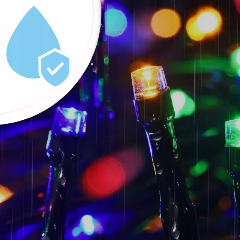 Extralink EX.95535 vianočná svetelná reťaz na batérie, 100 LED, viacfarebná, 10,5 m