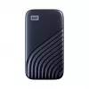 WD My Passport SSD WDBAGF0010BBL - SSD - šifrovaný - 1 TB - externý (prenosný) - USB 3.2 Gen 2 (USB-C konektor) - 256-bit AES - polnočná modrá