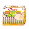 Maškrty pre mačky Inaba Foods Churu Varieties – kura, 60 x 14 g tuby