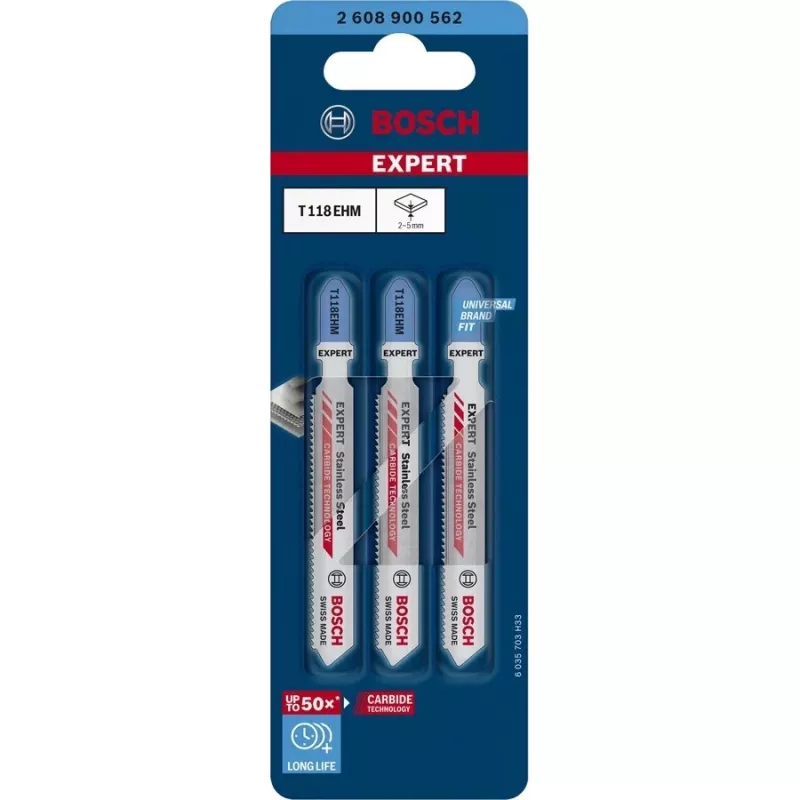 Bosch Expert T118 EHM list na priamočiaru pílu karbid 3 ks