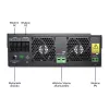 Off-grid menič Qoltec 53887 solárny menič 10 kVA Lithium Polymer čierna