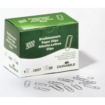 Kovové kancelárske sponky Durable 120725 1000 ks