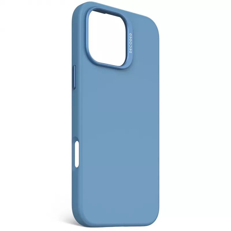 Decoded D25IPO16PMBCS9AE AntiMicrobial silikónový zadný kryt pre iPhone 16 Pro Max, svetlomodrý