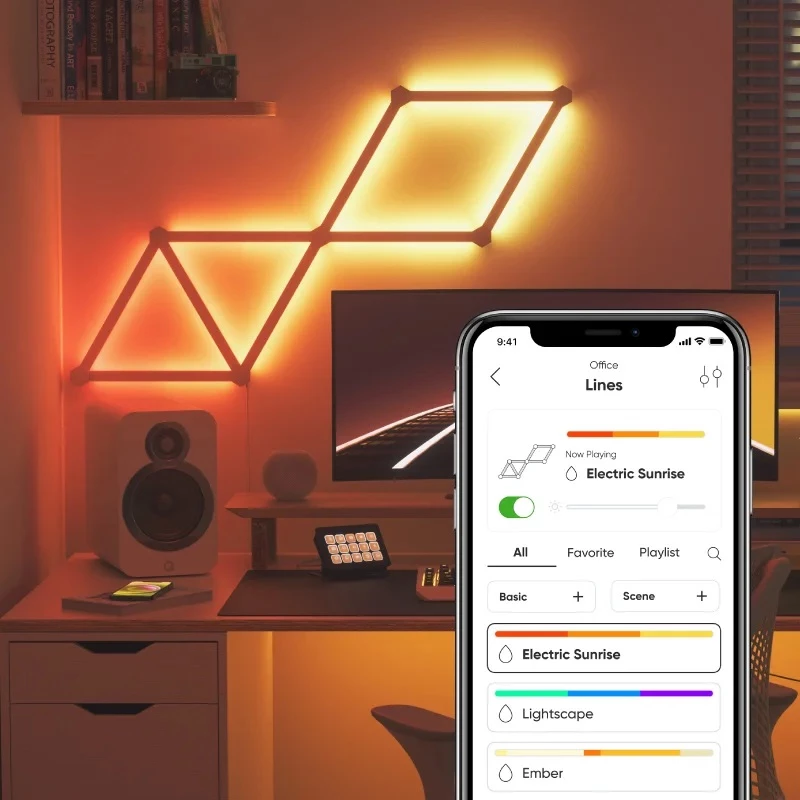 Náladové svetlo Nanoleaf NL59-K-0002LW-9PK-EU