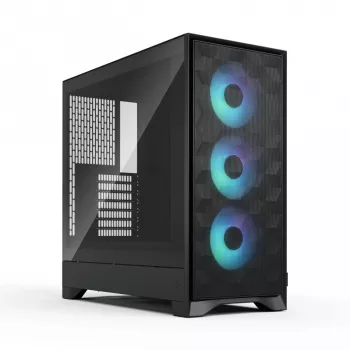 PC skriňa Fractal Design Pop 2 Air čierna TG RGB Midi Tower – ATX/Micro-ATX/Mini-ITX, 3x120mm vpredu, 1x120mm vzadu, 2,5-palcové a 3,5-palcové pozície