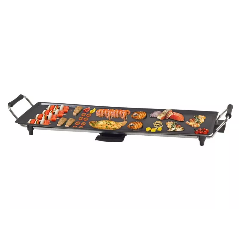 Beper 90.386 gril teppanyaki, nepriľnavá doska 70,5 x 23,5 cm, 1800 W, čierny