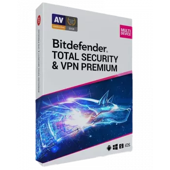 Bitdefender Total Security + Premium VPN | 5 PC | 1 rok | len EÚ