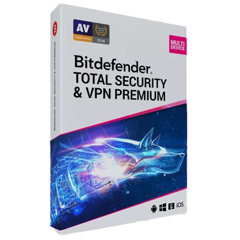 Bitdefender Total Security + Premium VPN | 5 PC | 1 rok | len EÚ