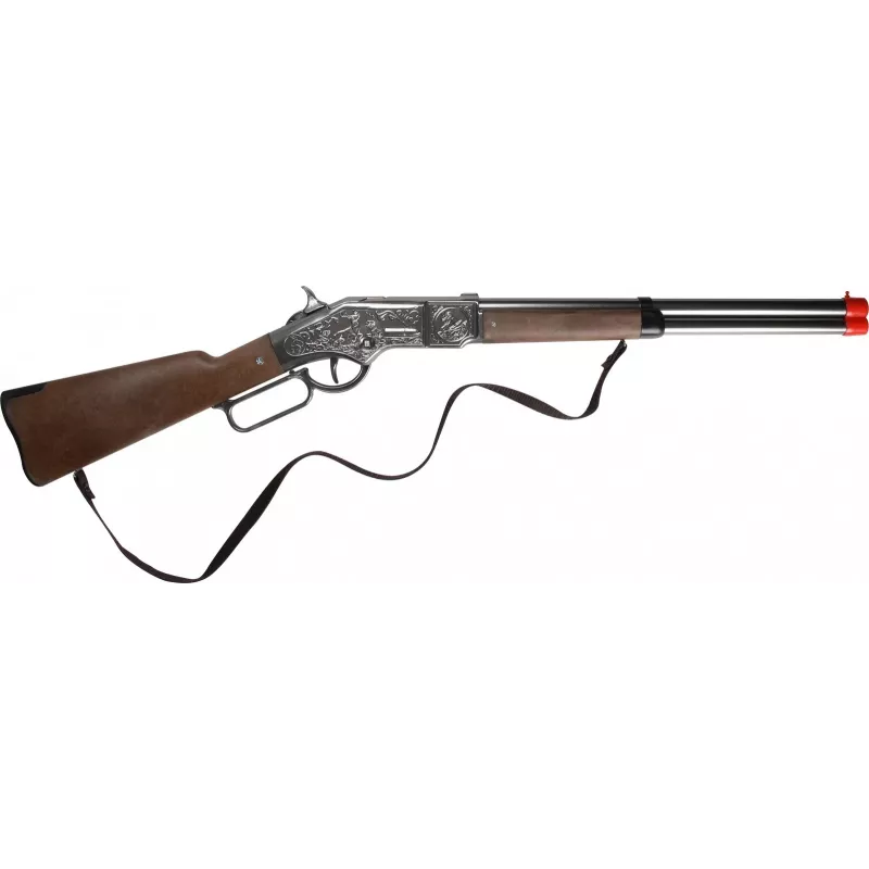 Pulio kovová hračkárska brokovnica model 15593/0 — kapacita 8 výstrelov