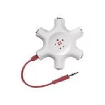 Belkin F8Z274BT - zelená - biela - 1x 3,5 mm - 5x 3,5 mm - samec - samica