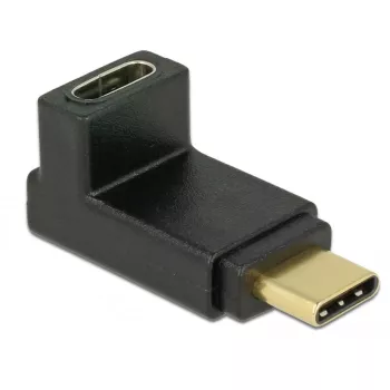Káblový adaptér DeLOCK 65914 USB Type-C konektor samec na konektor samica čierny