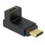 Káblový adaptér DeLOCK 65914 USB Type-C konektor samec na konektor samica čierny