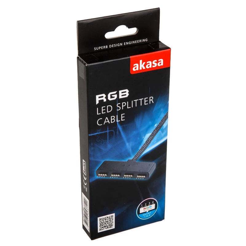 Interný napájací kábel Akasa AK-CBLD02-10BK 0,1 m
