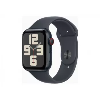 Watch SE GPS + Cellular 44 mm Midnight hliníkové puzdro s Midnight športovým remienkom – M/L
