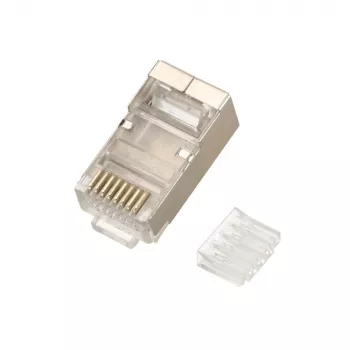 Extralink CAT6 FTP RJ45 konektor samec 8P8C konektor samec/samica transparentný