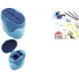 FABER-CASTELL strúhadlo s nádobkou trojité Colori Blue (585149)