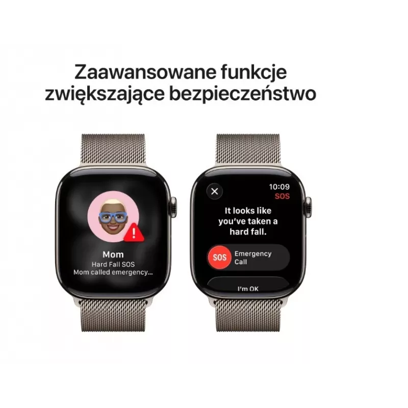 Apple Watch Series 11 GPS + Cellular 42mm Natural Titanium puzdro s Natural Milanese Loop