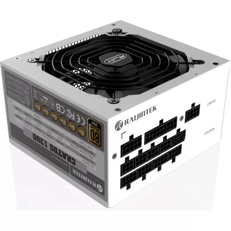 CRATOS 1000 biela, PC napájací zdroj biela, cable management, 1000 W