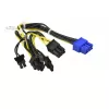 Supermicro - CBL-PWEX-1017 GPU napájací kábel - interné napájanie, 8-pinový na 8-pinový PCIe Power (6+2) 20 cm