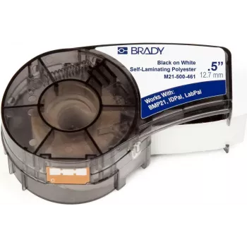 Brady M21-500-461 - biela - polyester - termotransfer - akryl - permanentná - matná (110932)