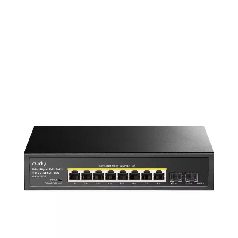 Nespravovaný switch Cudy GS1008PS2 Gigabit Ethernet 8 portov PoE