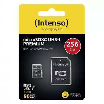 Flash pamäť Intenso 256GB UHS-I MicroSD karta