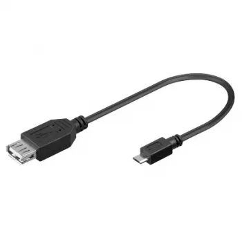 Kábel USB A konektor samica na Micro USB konektor samec SBOX 0,1 m