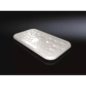 Racková doska Rittal SZ 2561.300 — plast, svetlosivá, 256 × 149 mm