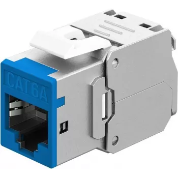 Goobay Keystone moduly RJ45 CAT 6A, STP, slim, modrá (77944)