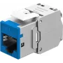 Goobay Keystone moduly RJ45 CAT 6A, STP, slim, modrá (77944)