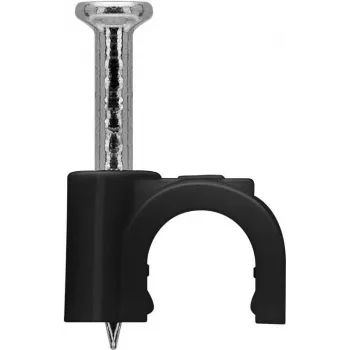 Goobay káblová spona 5 mm, čierna (64678)