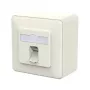 METZ CONNECT zásuvka E-DAT C6A LSA++ 1 port AP čistá biela