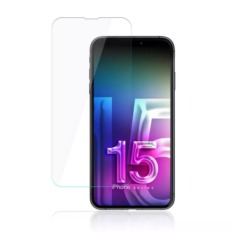 Tvrdený flexibilný ochranný prvok displeja 3MK FlexibleGlass Pro pre Apple iPhone 15 – číry, odolný proti poškriabaniu