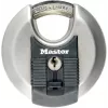 Visací zámok Discus MASTER LOCK 70 mm Excell nerez, kryté rameno, rôzne uzamykateľný