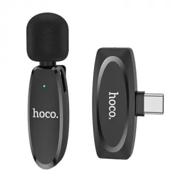 Bezdrôtový digitálny mikrofón HOCO L15, klip-on, USB Type-C