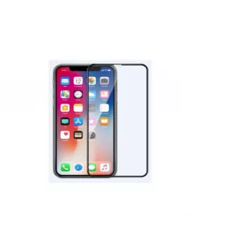 Tvrdené sklo ochrana displeja COMMA pre iPhone 11 Pro Max — proti odtlačkom prstov, čierna