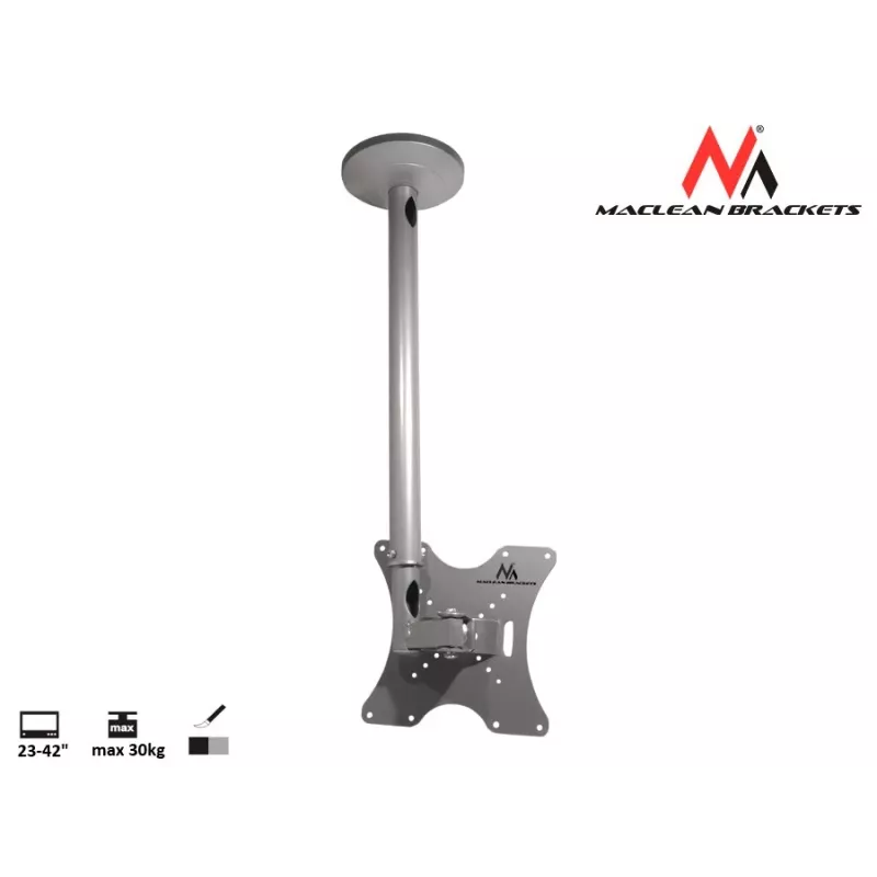 Maclean MC-504A S nastaviteľný stropný držiak 23-42 30kg
